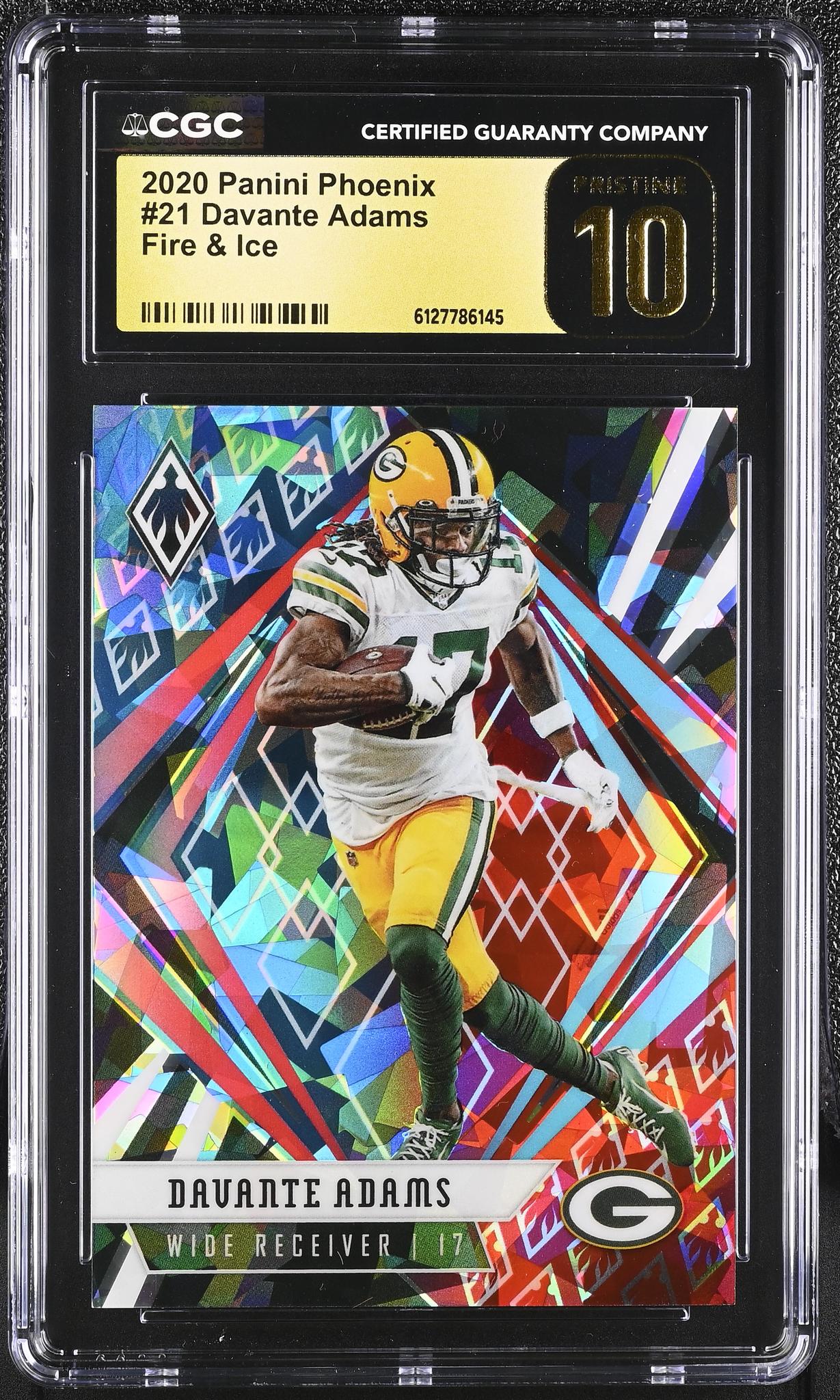 2020 Phoenix #21 Davante Adams Fire & Ice /50 CGC 10