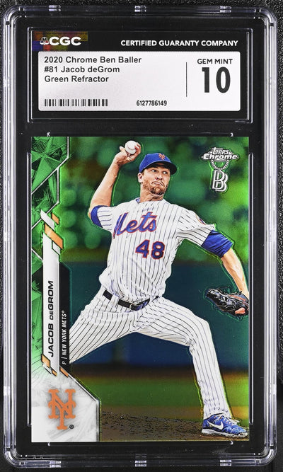 2020 Chrome #81 Jacob deGrom Ben Baller /99 CGC 10