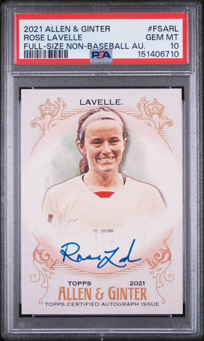 2021 Topps Allen & Ginter Rose Lavelle Auto #FSA-RL PSA 10