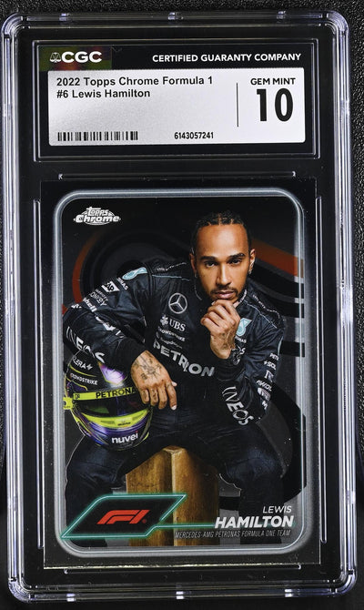 2022 Topps Chrome #6 Lewis Hamilton CGC 10