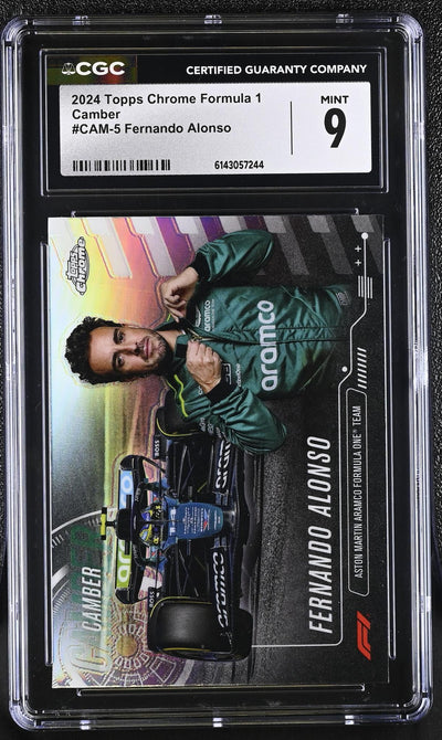 2024 Topps Chrome Formula 1 Fernando Alonso Camber #CAM-5 CGC 9