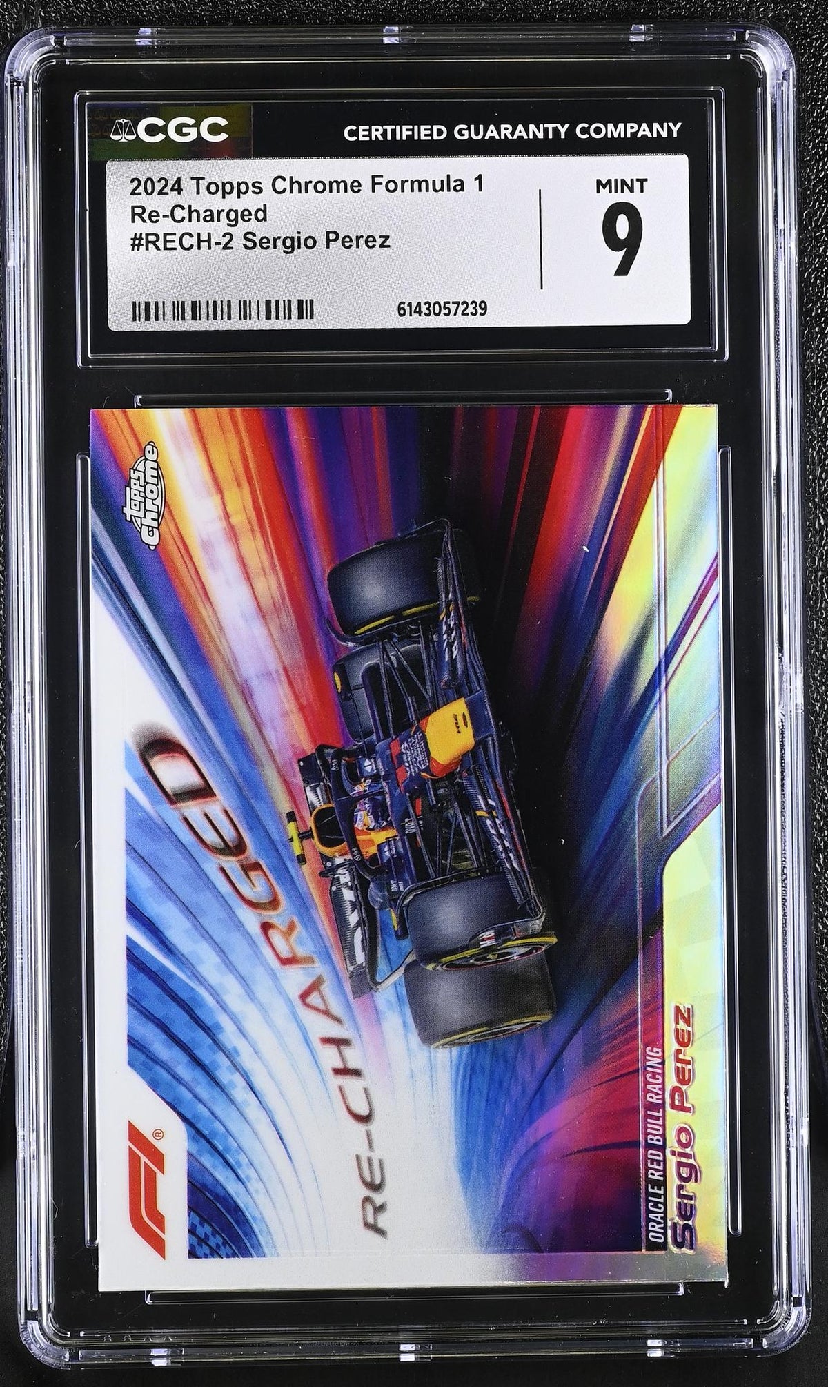 2024 Topps Chrome #RECH-2 Sergio Perez Re-Charged CGC 9