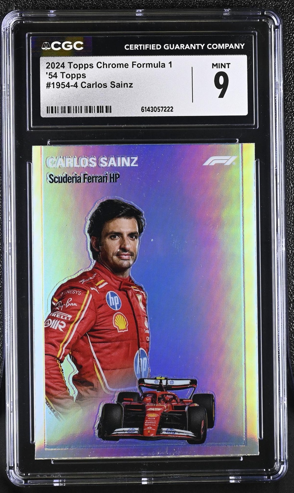 2024 Topps Chrome #1954-4 Carlos Sainz 1954 Topps CGC 9