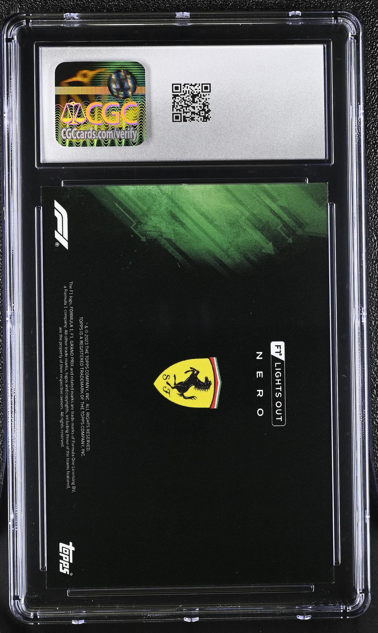 2022 Topps F1 Charles Leclerc Lights Out /49 CGC 10