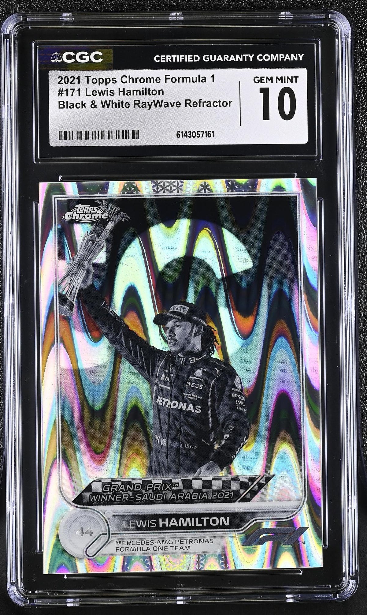 2021 Topps Chrome #171 Lewis Hamilton CGC 10