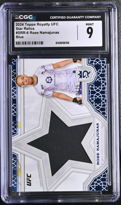 2024 Topps Royalty UFC Rose Namajunas Star Relics #SRR-6 /25 CGC 9