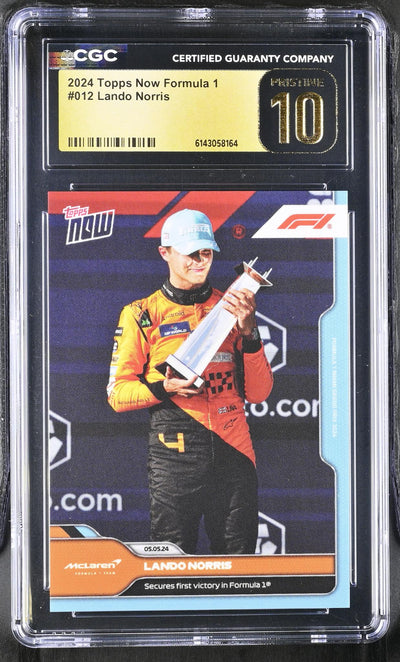 2024 Topps Now Formula 1 Lando Norris #012 CGC Pristine 10
