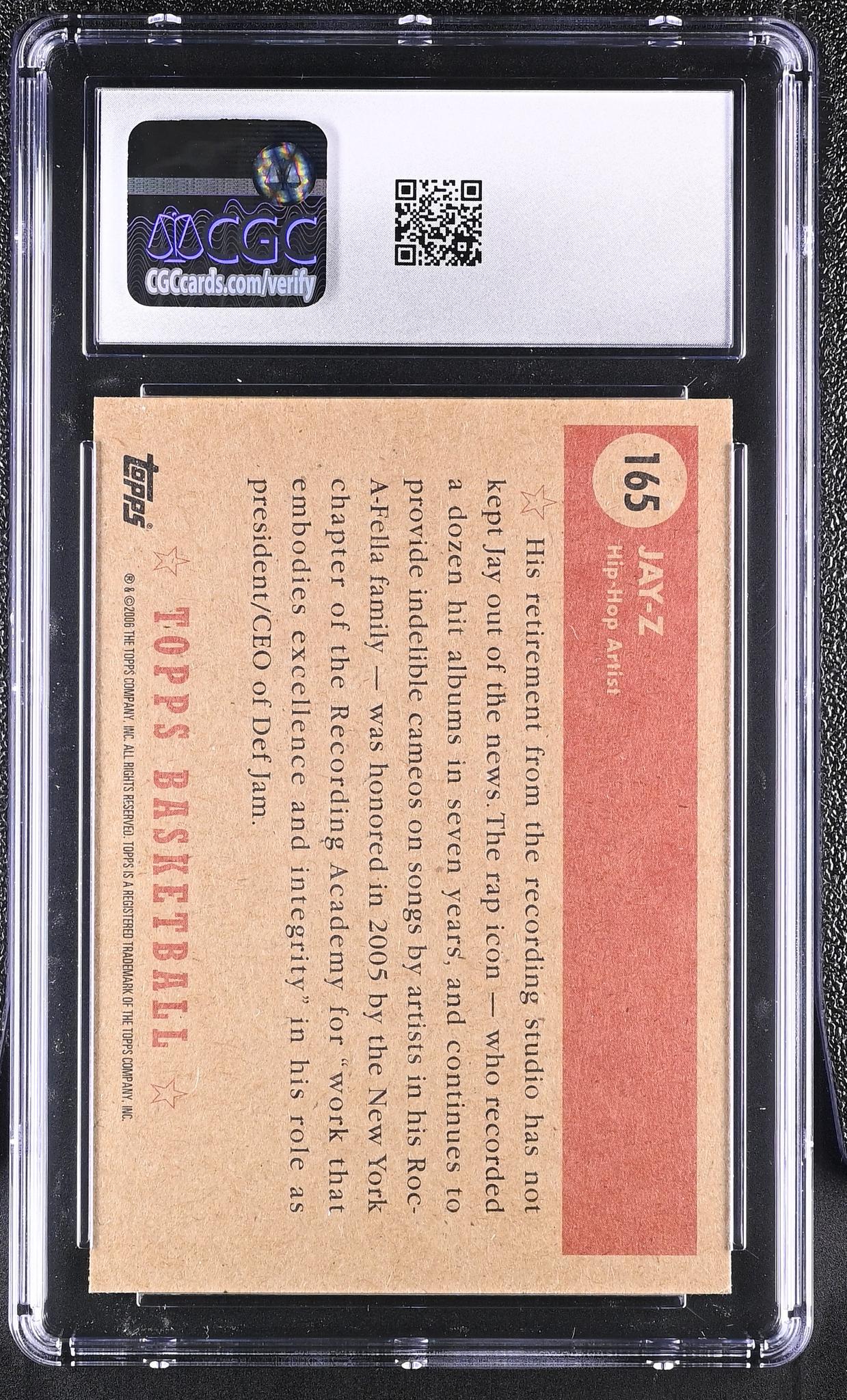 2005 Topps '52 Style #165 Jay-Z CGC 9.5