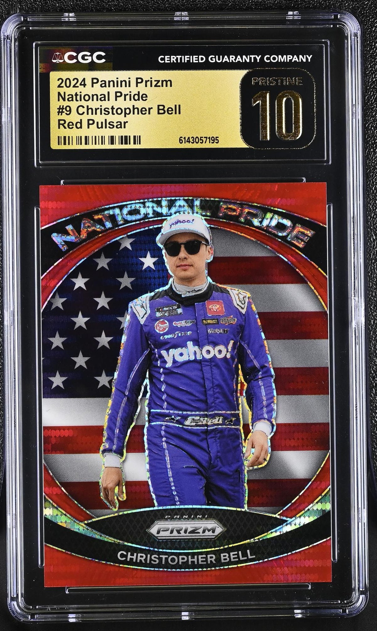 2024 Prizm #9 Christopher Bell National Pride /199 CGC 10