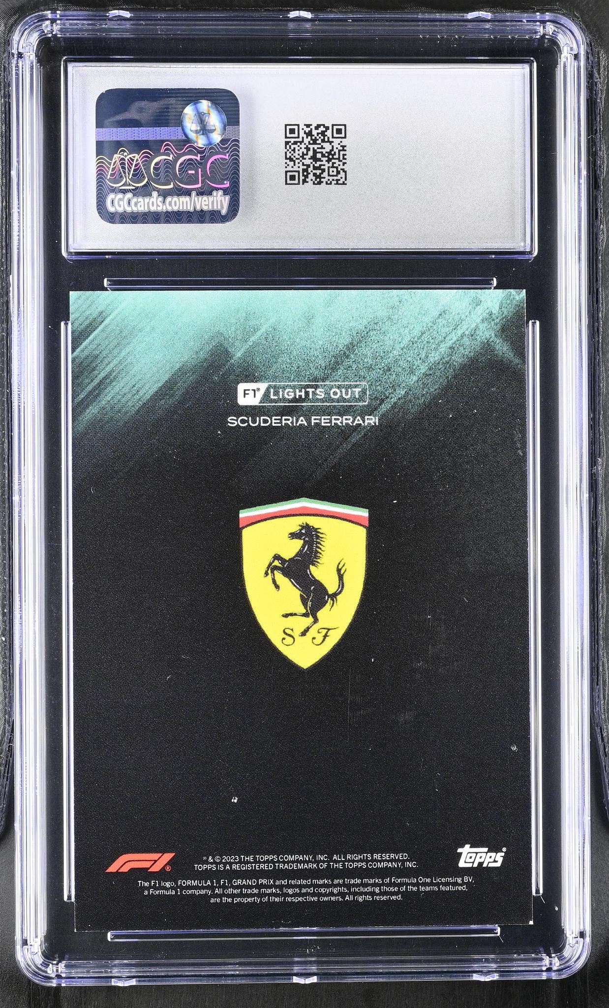2022 Topps Charles Leclerc Lights Out /99 CGC 9