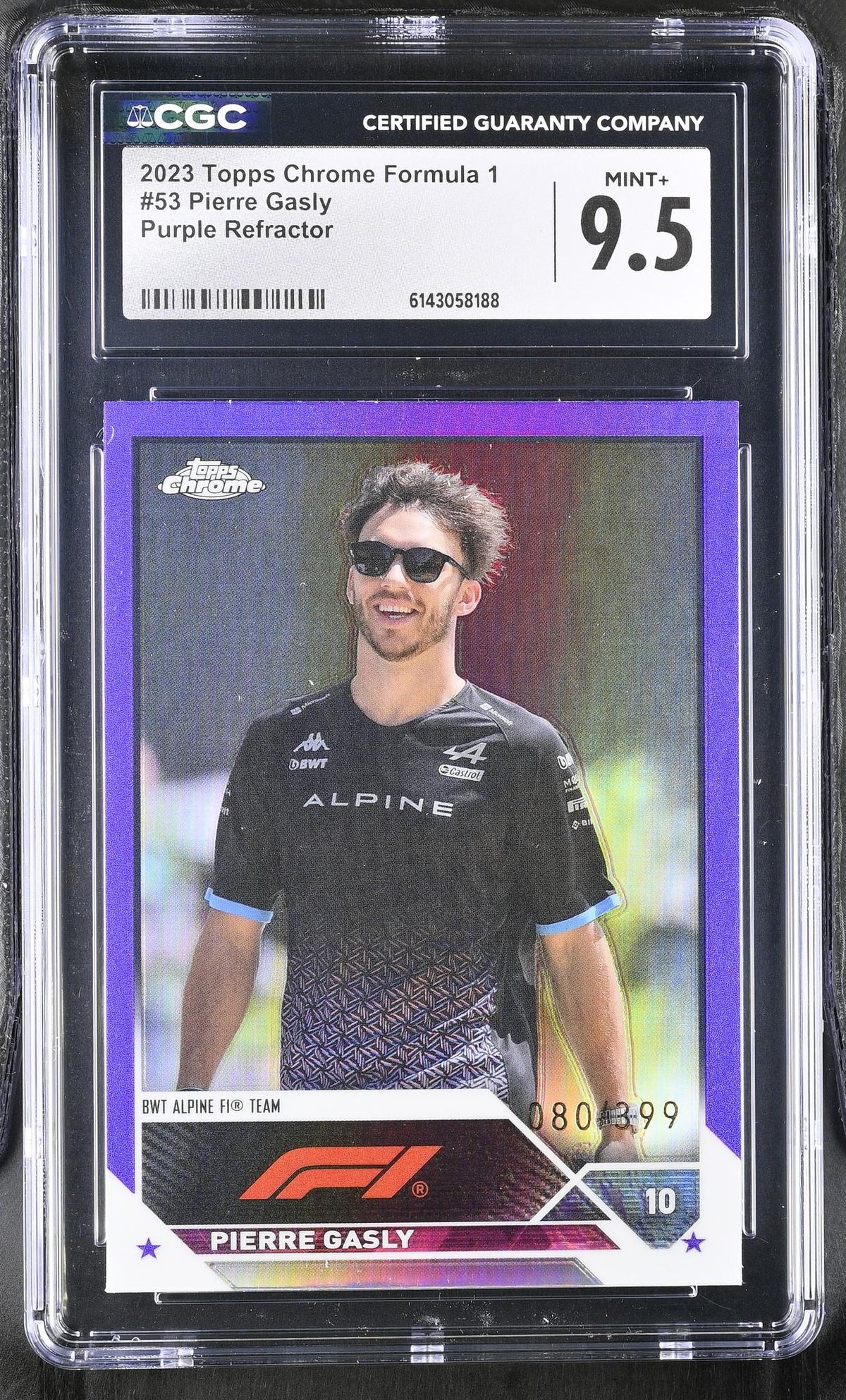 2023 Topps Chrome #53 Pierre Gasly /399 CGC 9.5