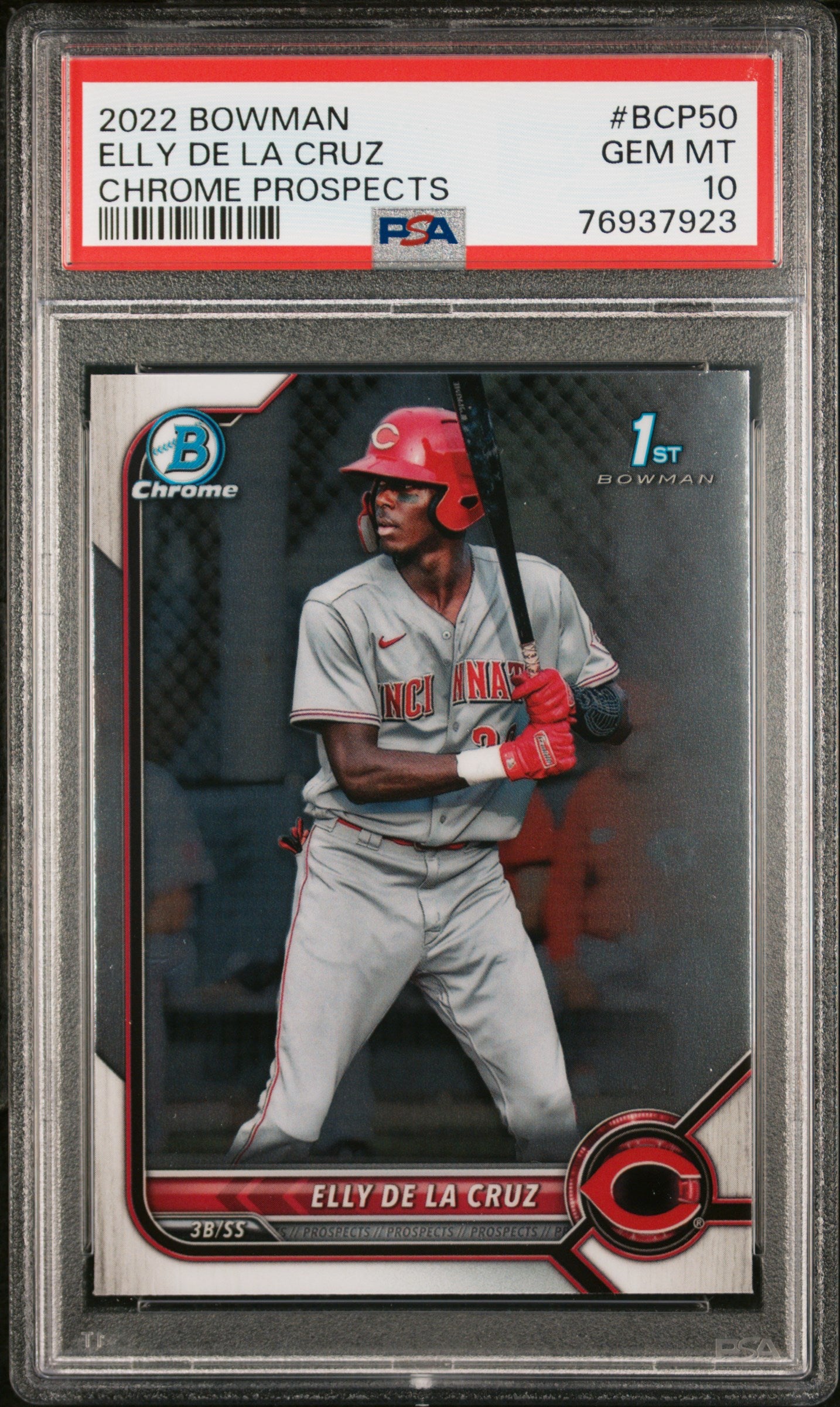 2022 Bowman Chrome Prospect Elly De La Cruz #BCP50 PSA 10