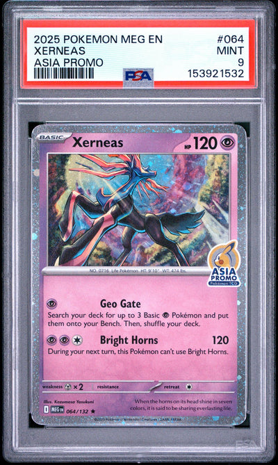 Pokémon Asia Promo Xerneas #064 PSA 9