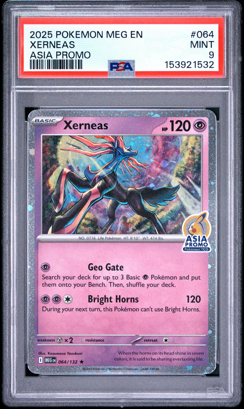 Pokémon Asia Promo Xerneas #064 PSA 9