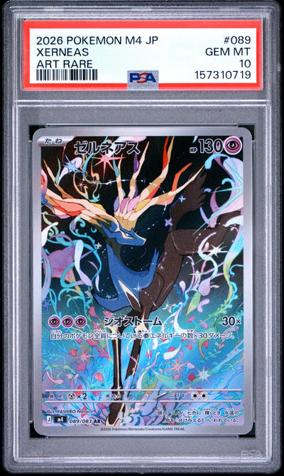 Pokémon Xerneas Art Rare #089/083 PSA 10