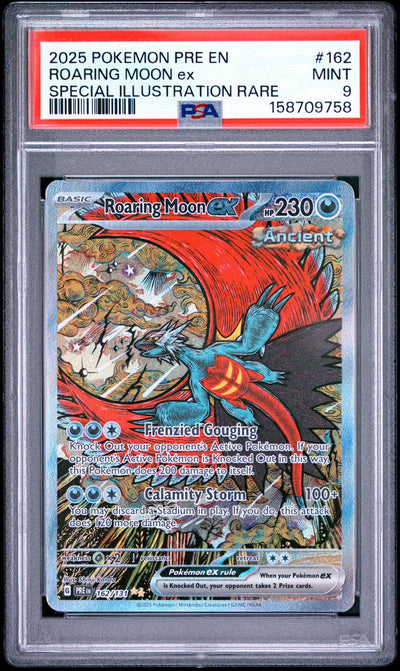 Pokémon Roaring Moon ex #162/131 Special Illustration Rare PSA 9