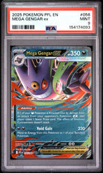 2025 Pokemon Mega Evolution Phantasmal Flames Mega Gengar Ex #056 PSA 9