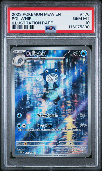 2023 Pokemon Scarlet and Violet 151 Illustration Rare Poliwhirl #176 PSA 10