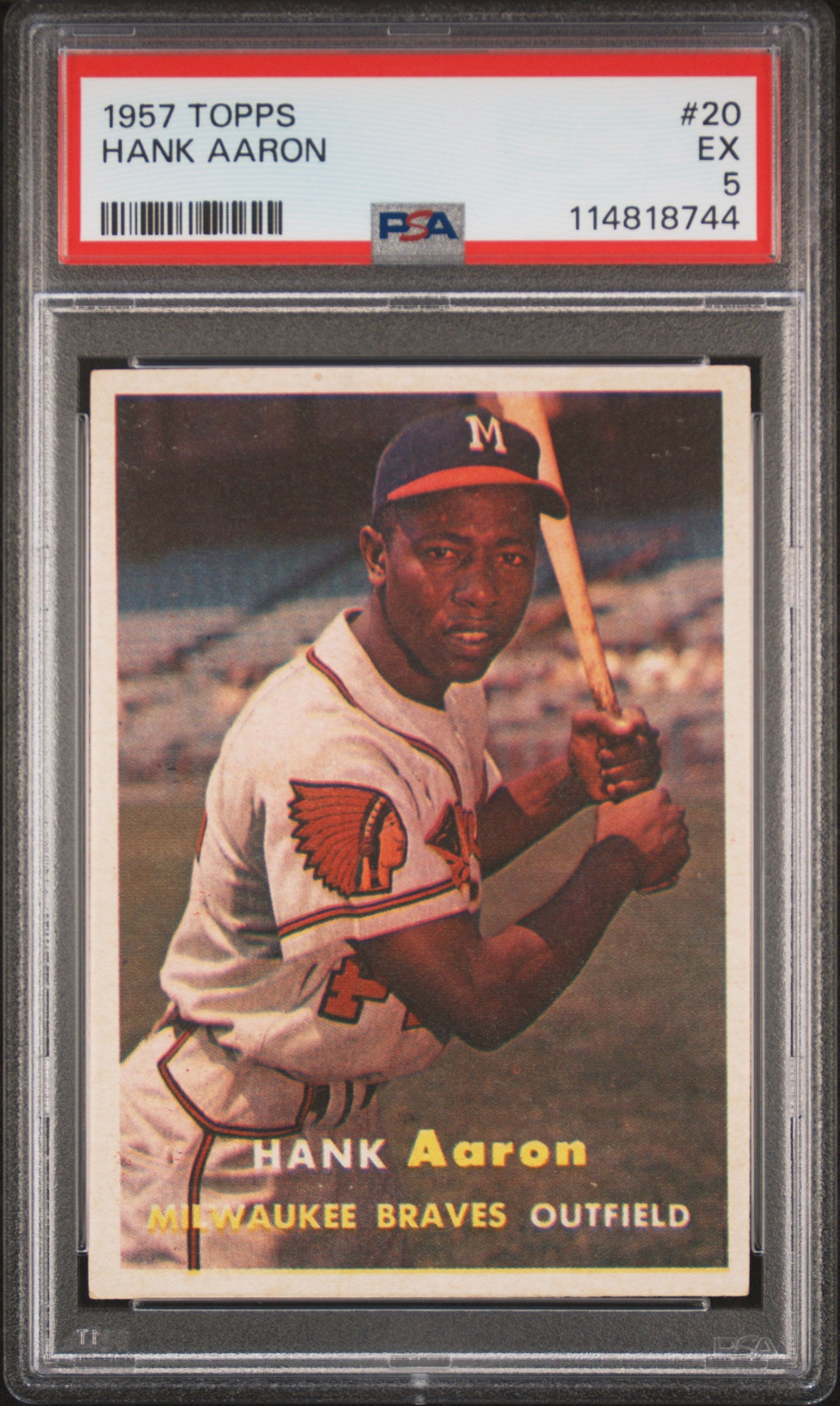 1957 Topps Hank Aaron #20 PSA 5