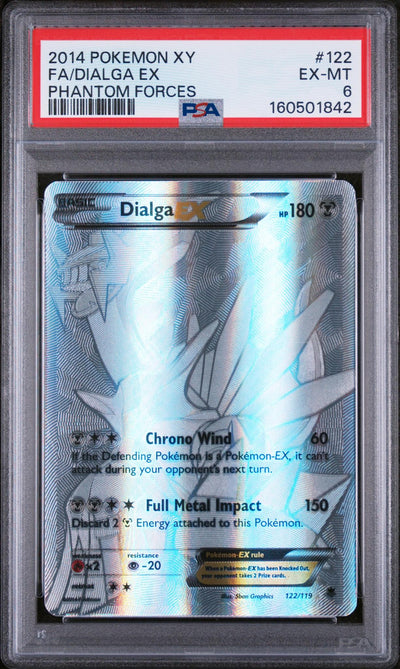 2014 Pokemon XY Phantom Forces Dialga Ex #122 PSA 6