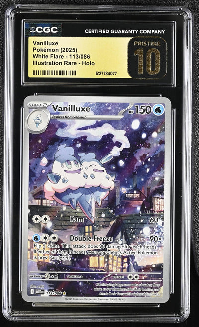Pokémon Vanilluxe #113/086 Illustration Rare CGC Pristine 10