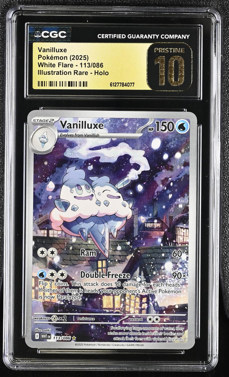 Pokémon Vanilluxe #113/086 Illustration Rare CGC Pristine 10