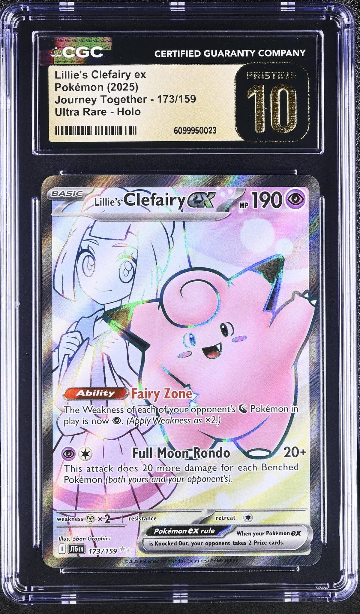 2025 Pokemon #173/159 Clefairy Journey Together CGC 10