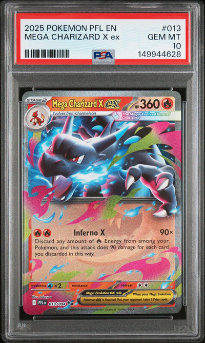 Pokémon Mega Charizard X ex #013/094 PSA 10