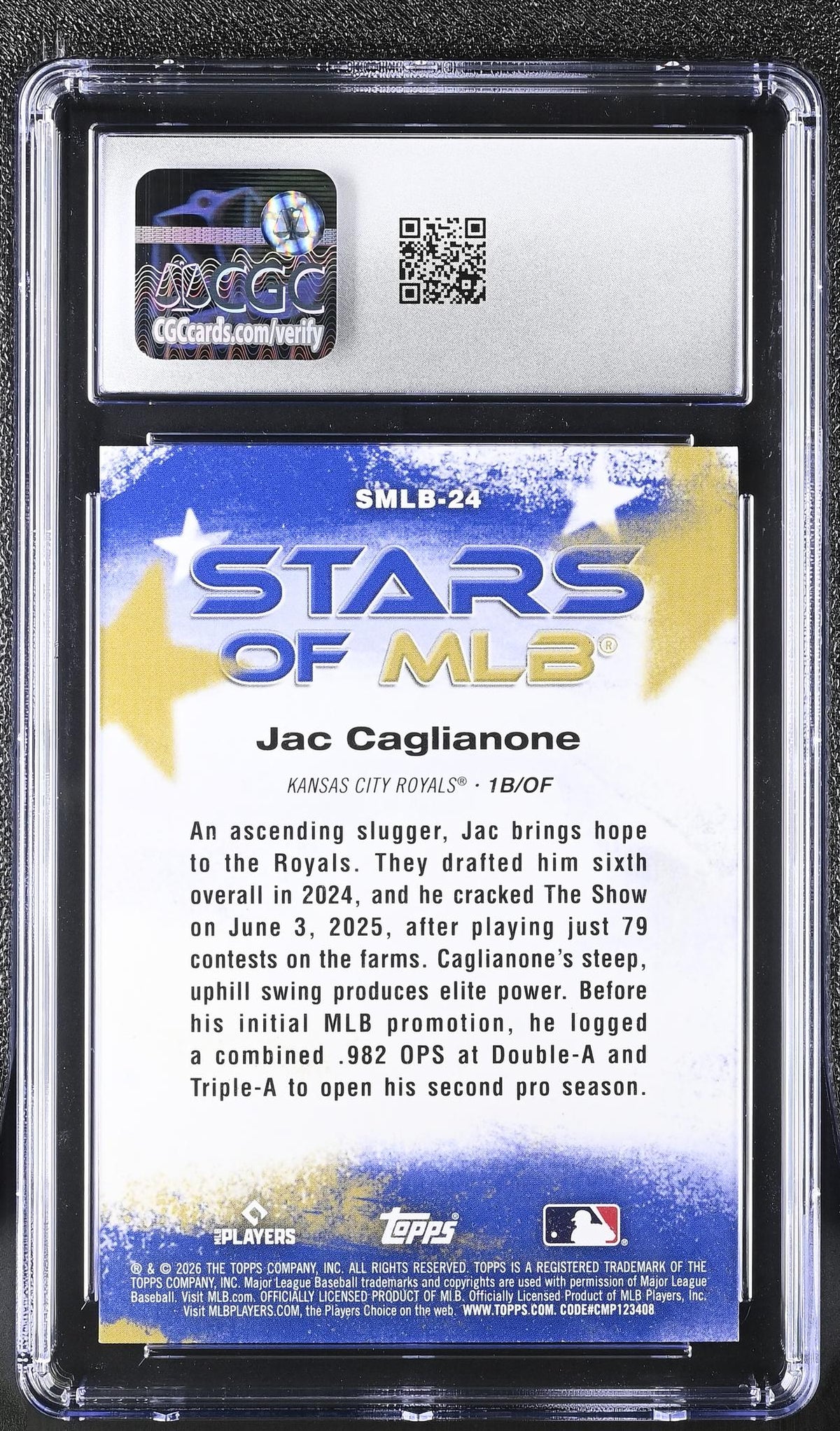 2026 Topps #SMLB-24 Jac Caglianone Stars of MLB CGC 10