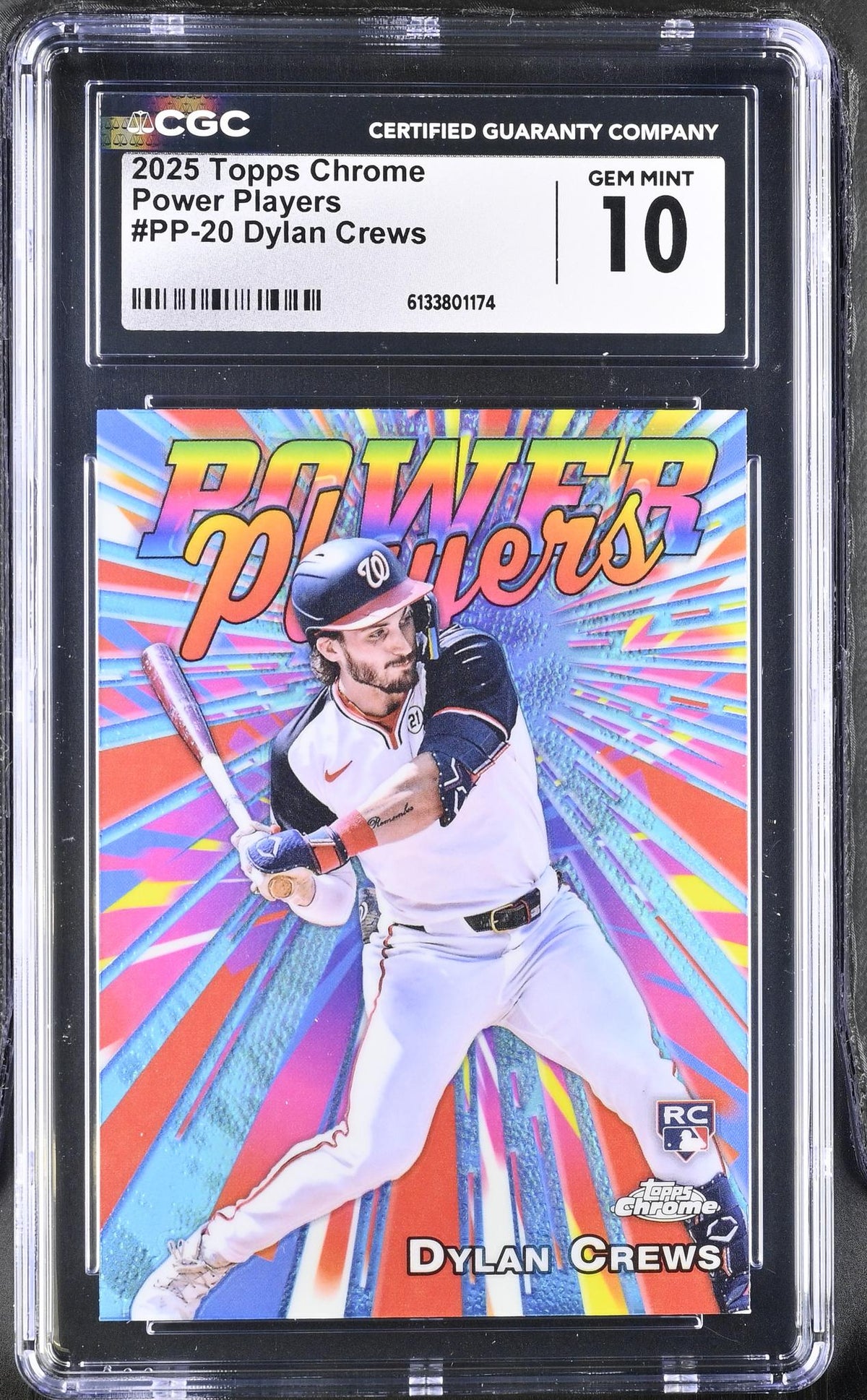 2025 Topps Chrome #PP-20 Dylan Crews Power Players CGC 10
