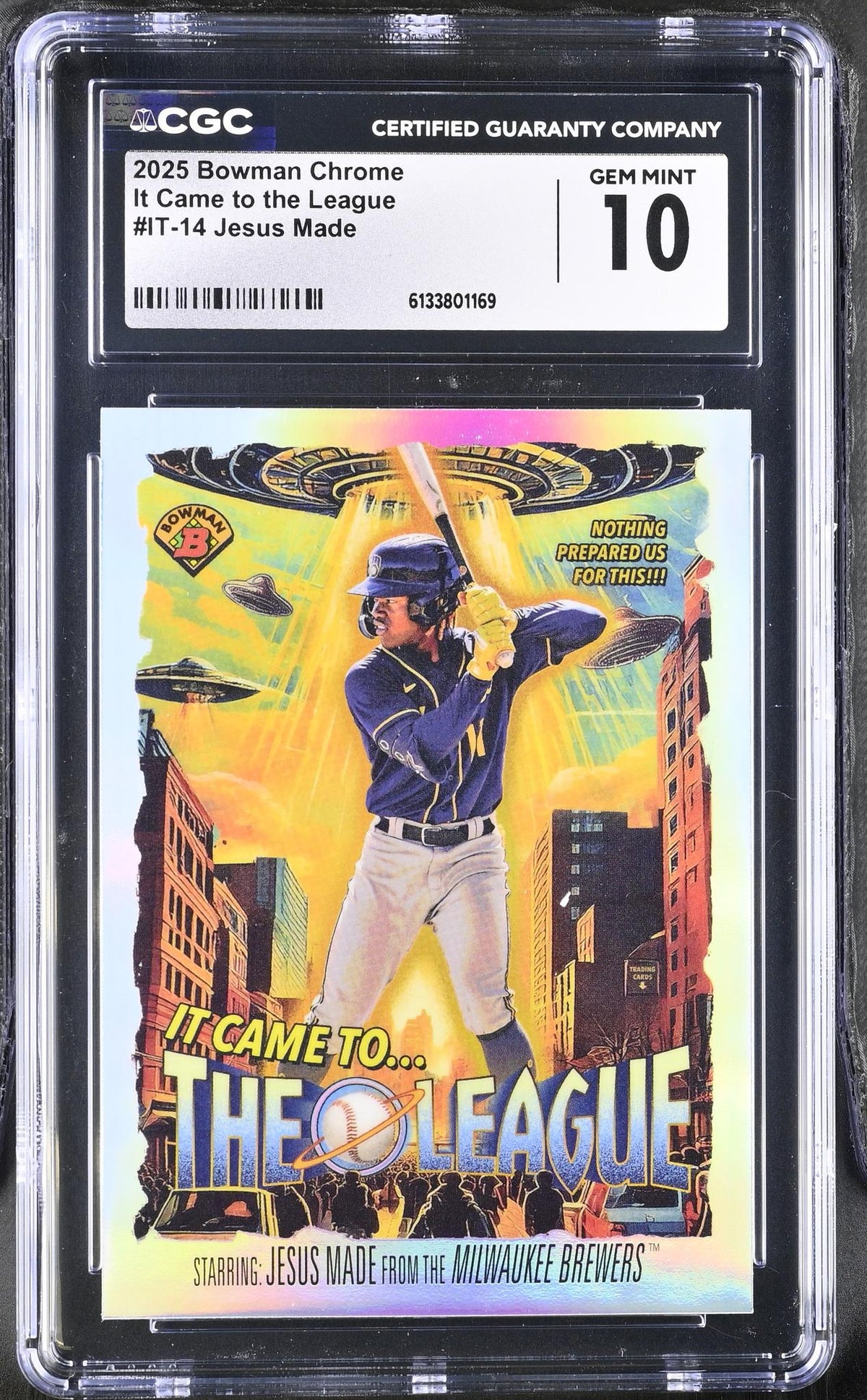 2025 Bowman Chrome #IT-14 Jesus Made It Came to the League CGC 10
