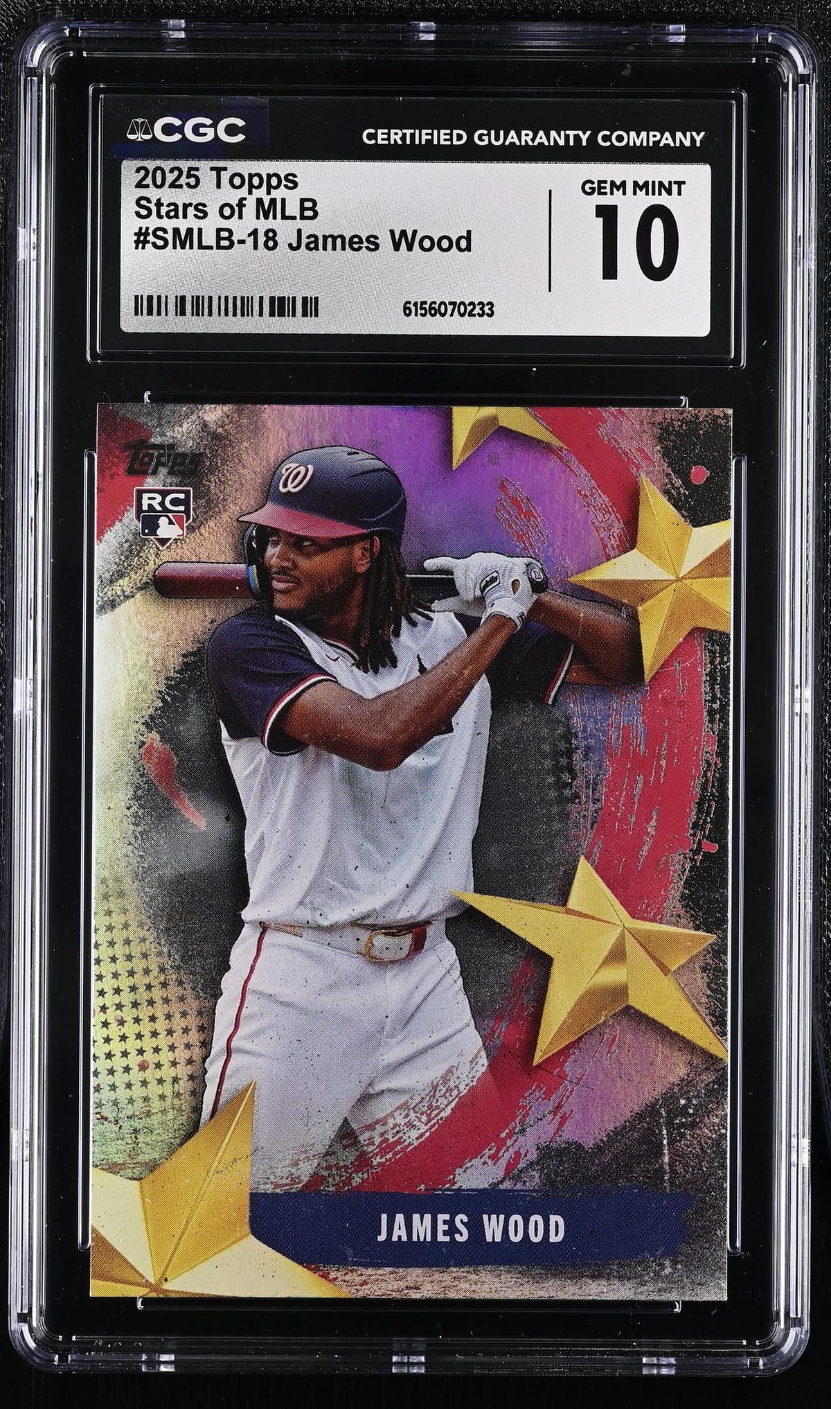 2025 Topps #SMLB-18 James Wood Stars of MLB CGC 10