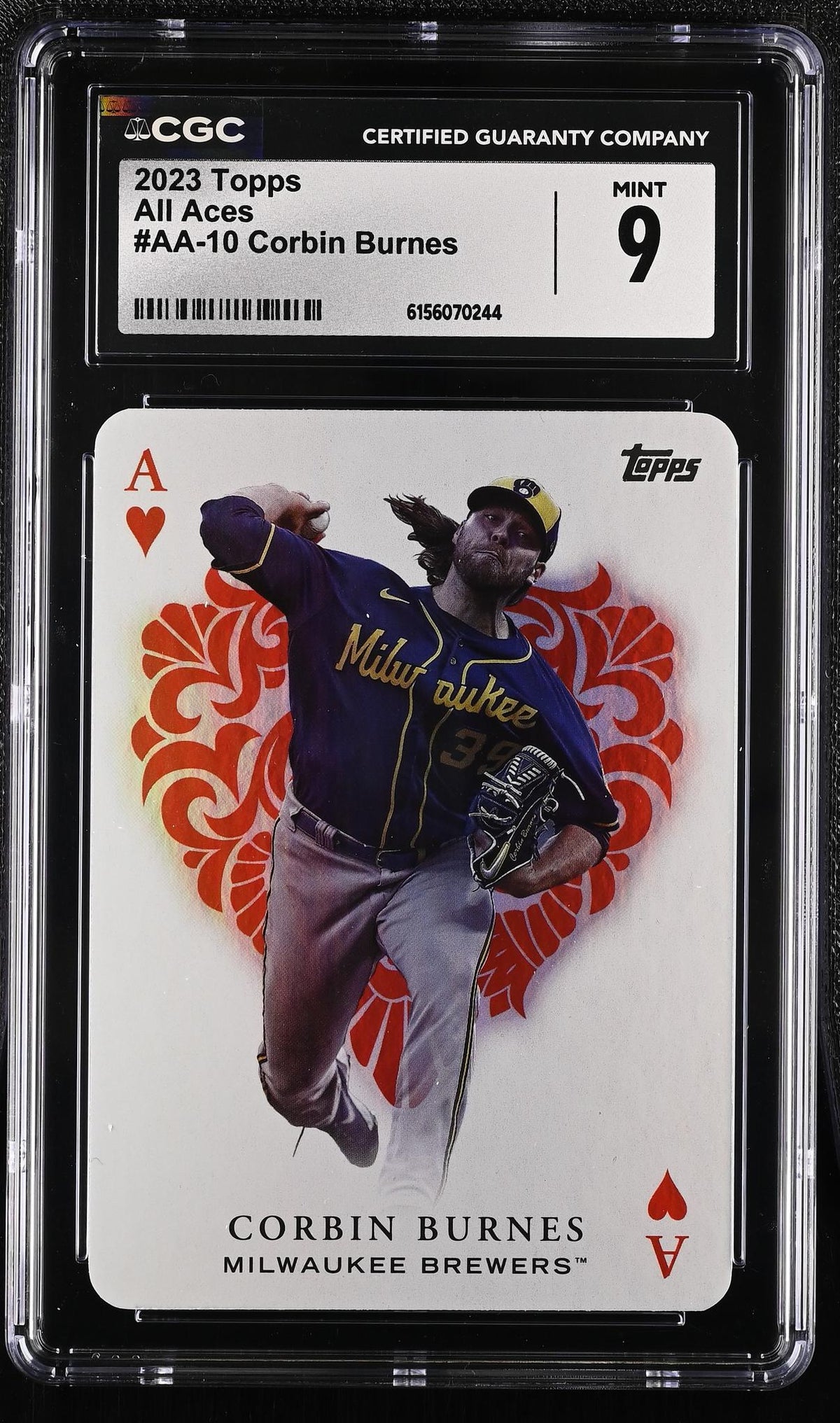 2023 Topps #AA-10 Corbin Burnes All Aces CGC 9