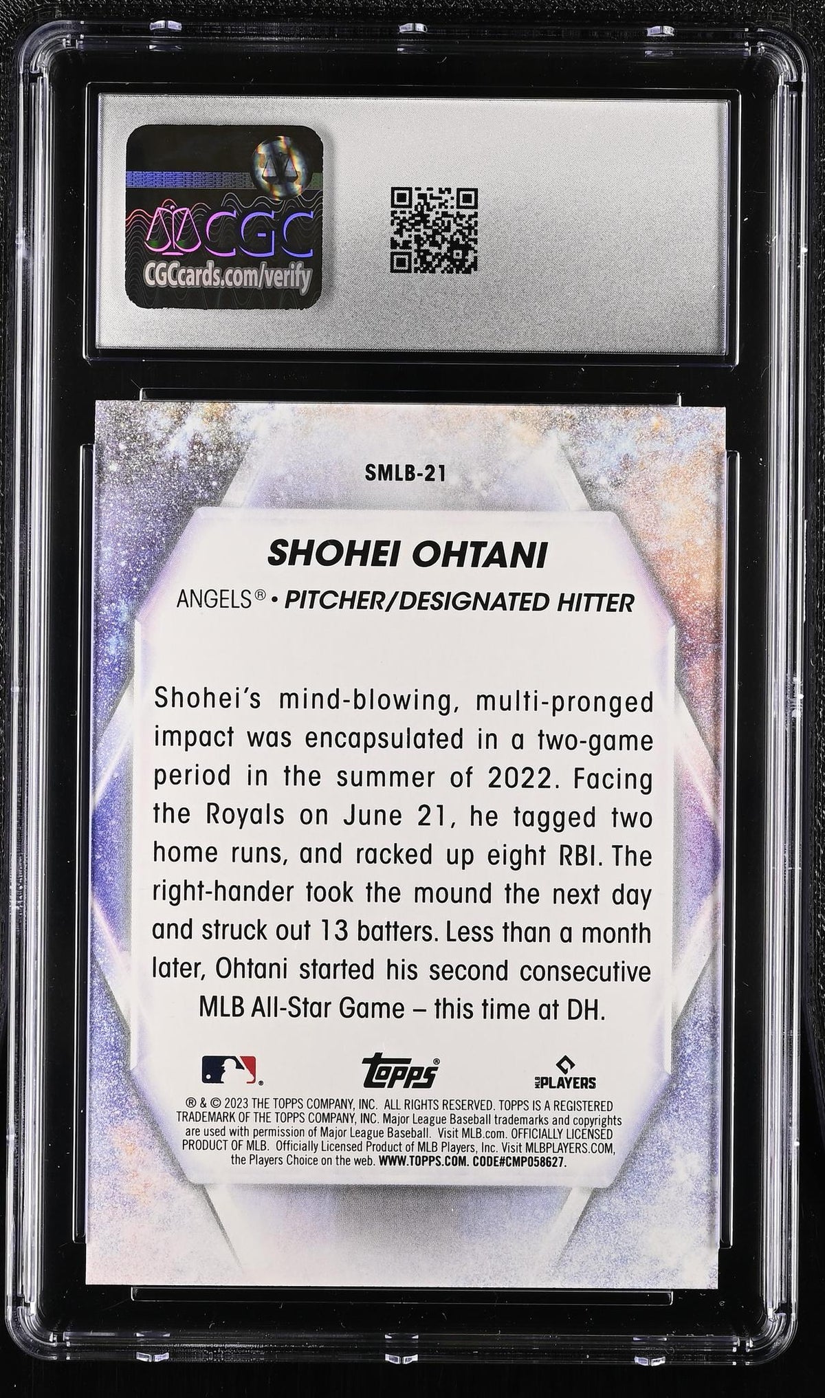 2023 #SMLB-21 Shohei Ohtani Stars of MLB CGC 10