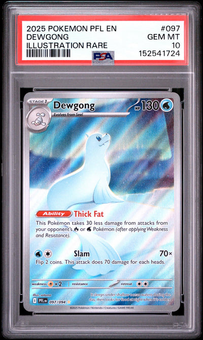 Pokémon Dewgong #097/094 Illustration Rare PSA 10