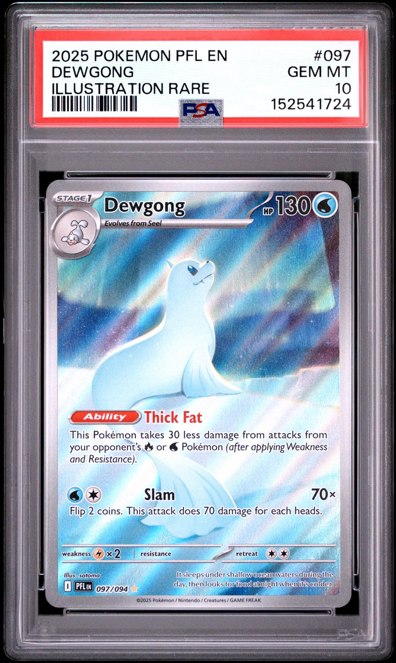 Pokémon Dewgong #097/094 Illustration Rare PSA 10