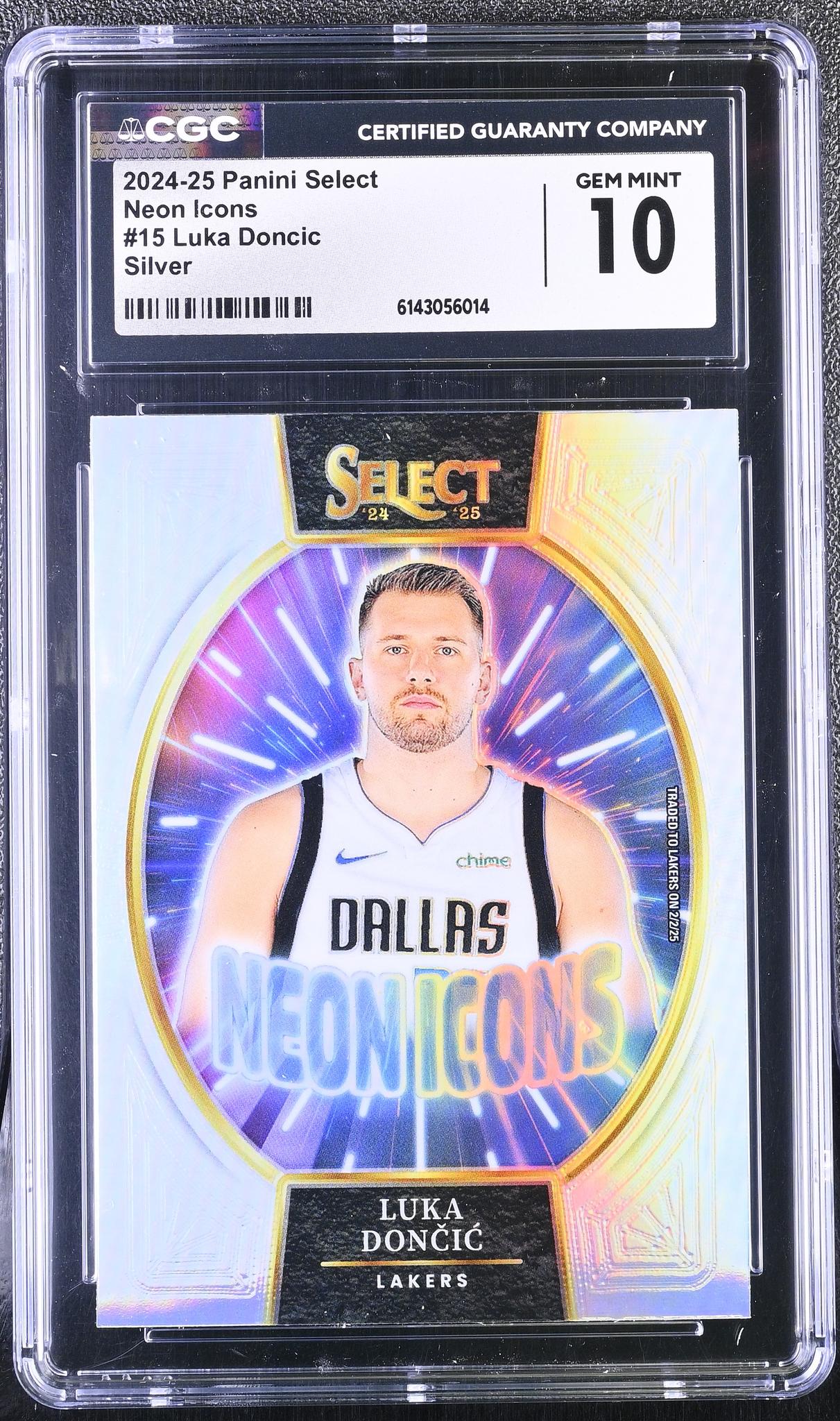 2024 Select #15 Luka Dončić Neon Icons CGC 10