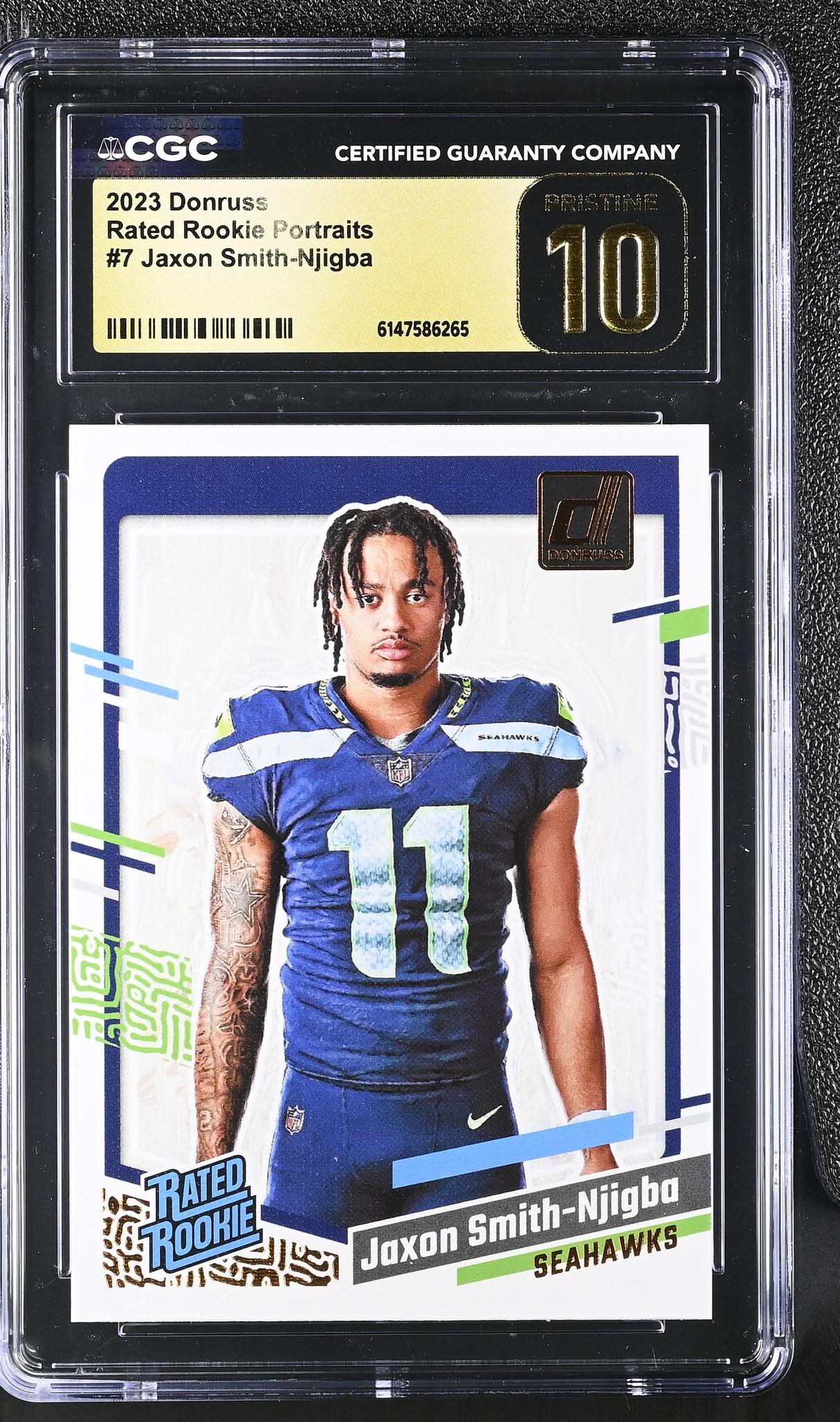 2023 Donruss #7 Jaxon Smith-Njigba Rated Rookie Portraits CGC 10