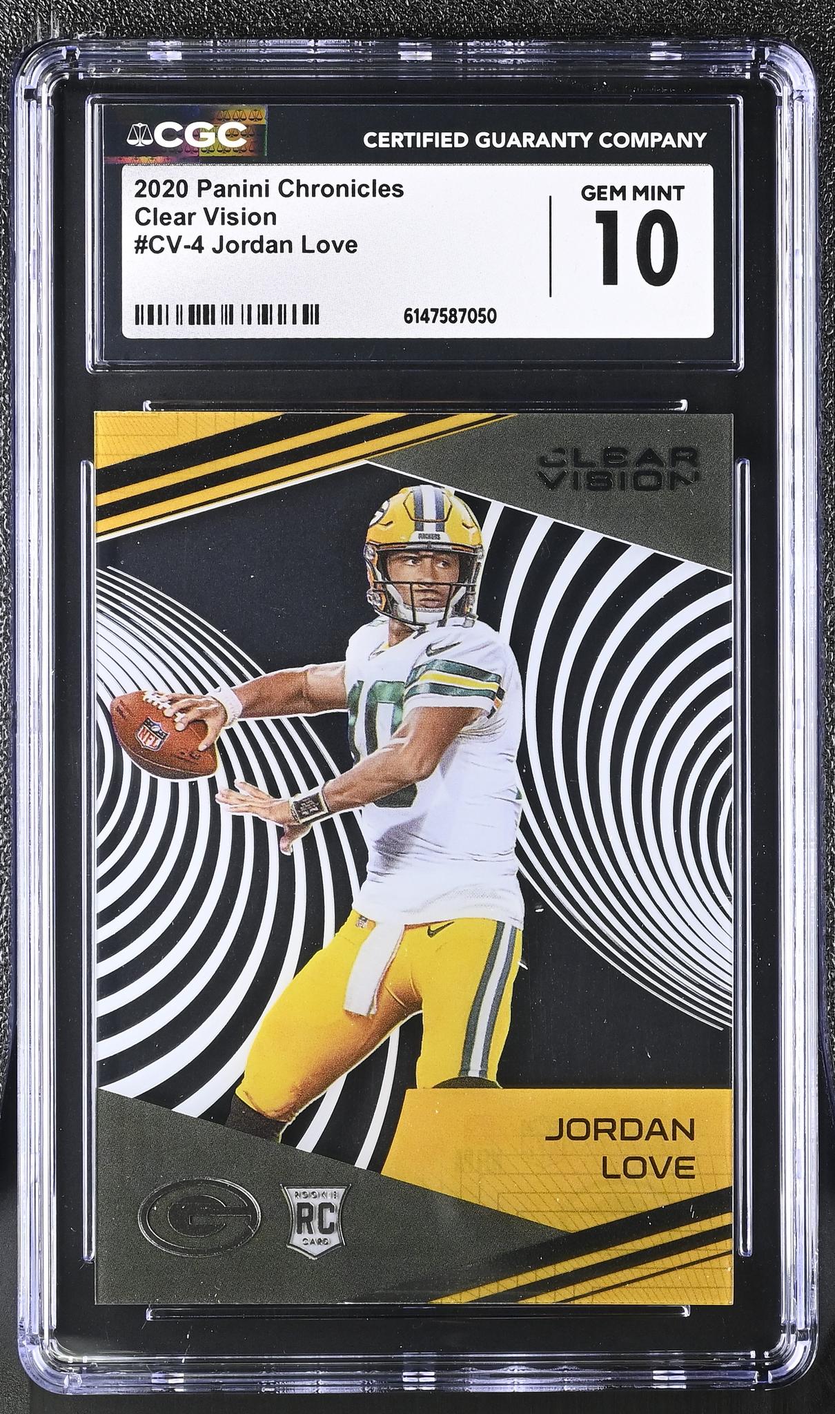 2020 Chronicles Clear Vision #CV-4 Jordan Love Clear Vision CGC 10