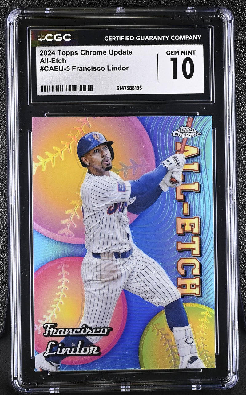 2024 Topps Chrome All-Etch Francisco Lindor #CAEU-5 CGC 10