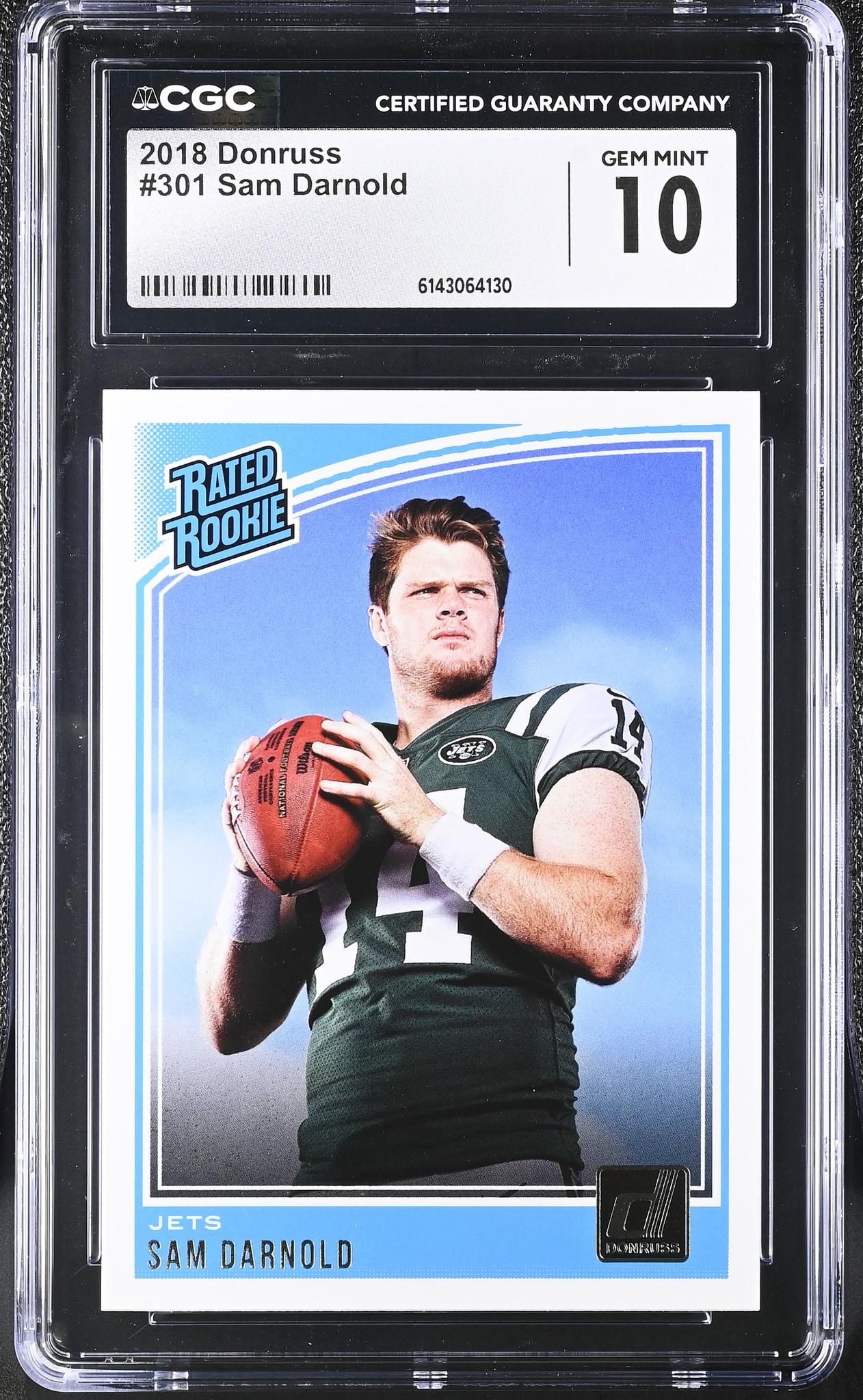 2018 Donruss #301 Sam Darnold Rated Rookie CGC 10