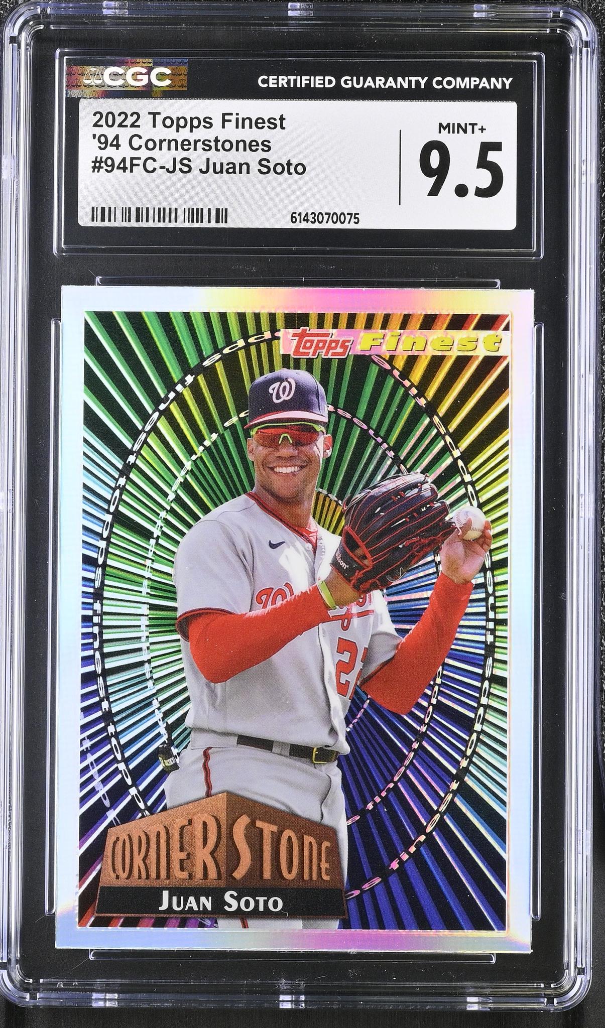 2022 Topps Finest #94FC-JS Juan Soto '94 Cornerstones CGC 9.5