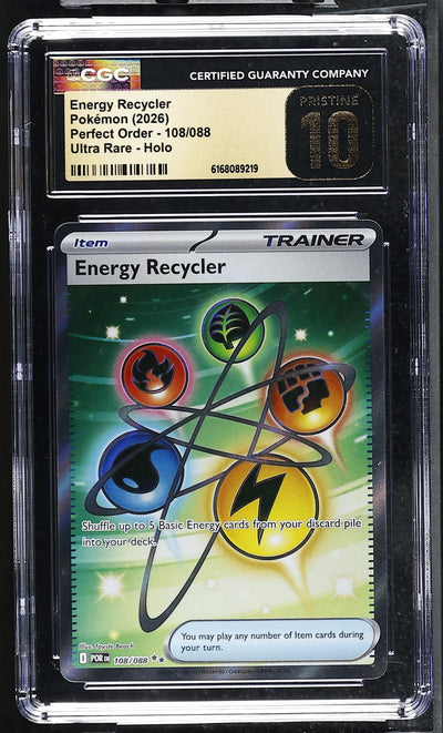 2026 #108/088 Energy Recycler Perfect Order CGC 10