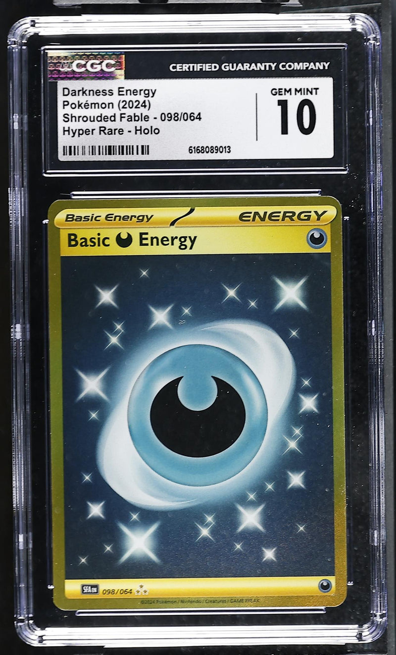 2024 Pokemon #098/064 Darkness Energy Shrouded Fable CGC 10