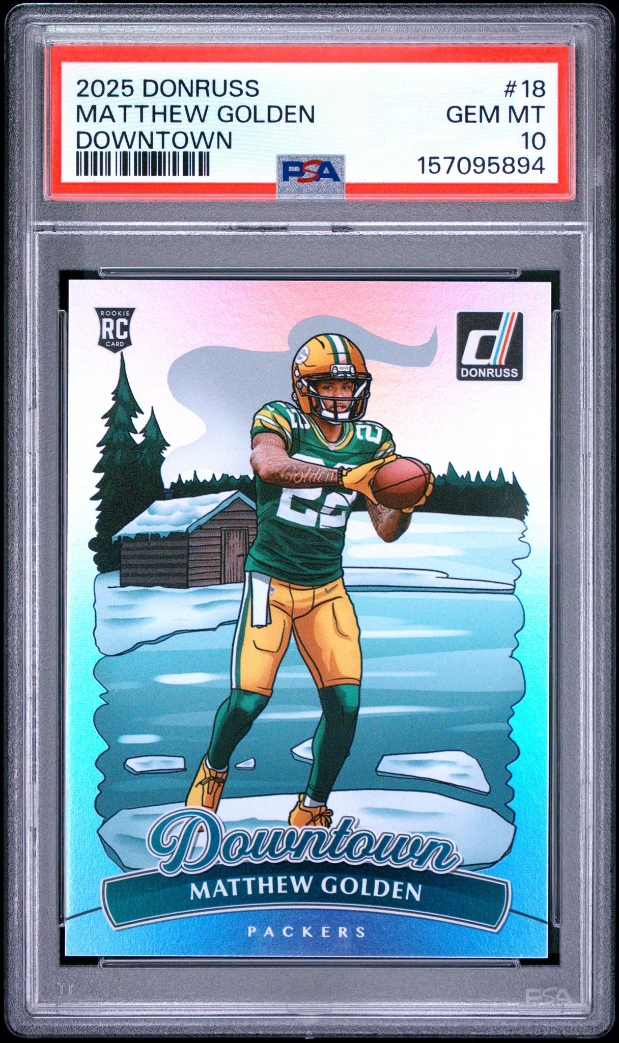 2025 Panini Donruss Downtown Matthew Golden #18 PSA 10