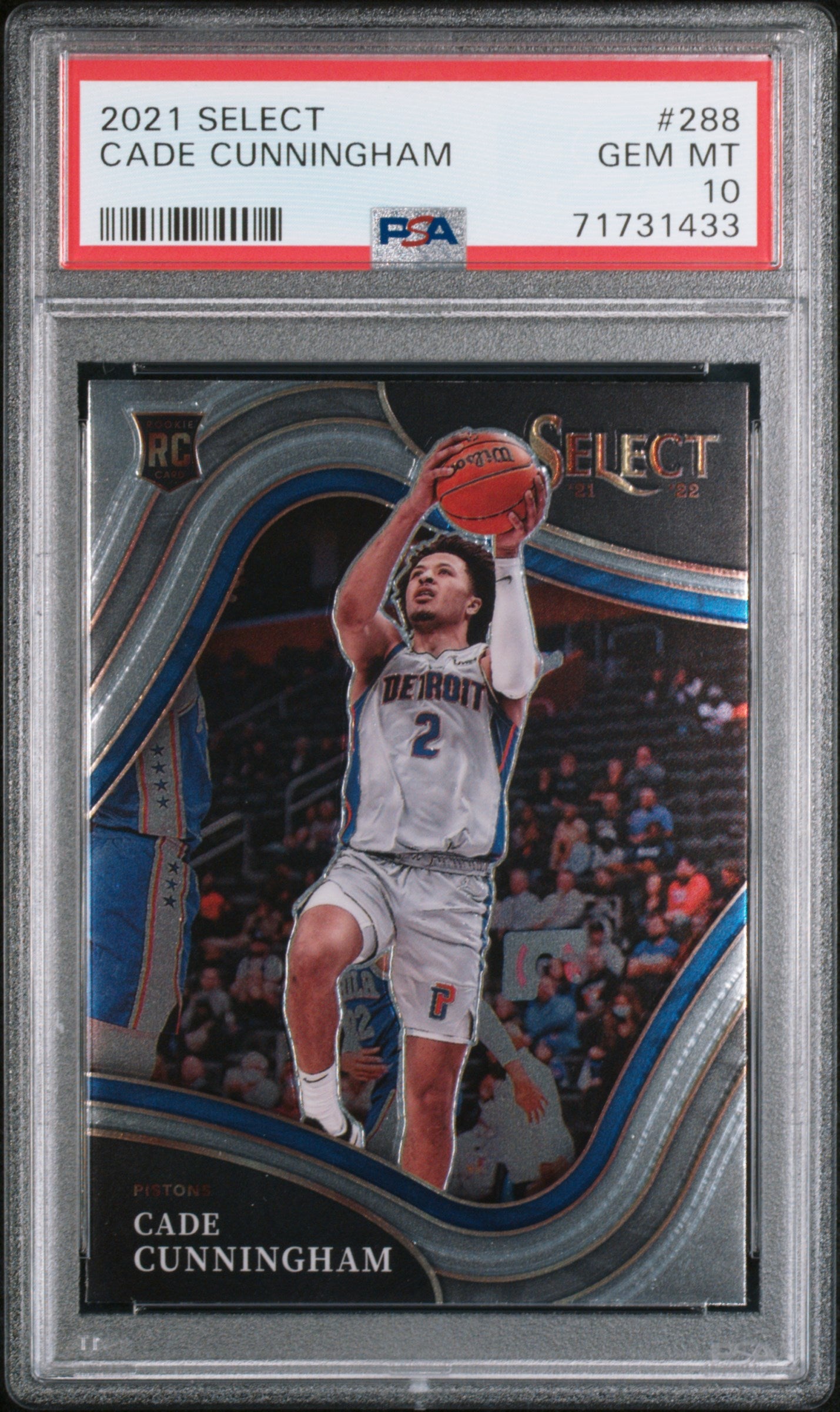 2021 Panini Select Concourse Cade Cunningham #288 PSA 10