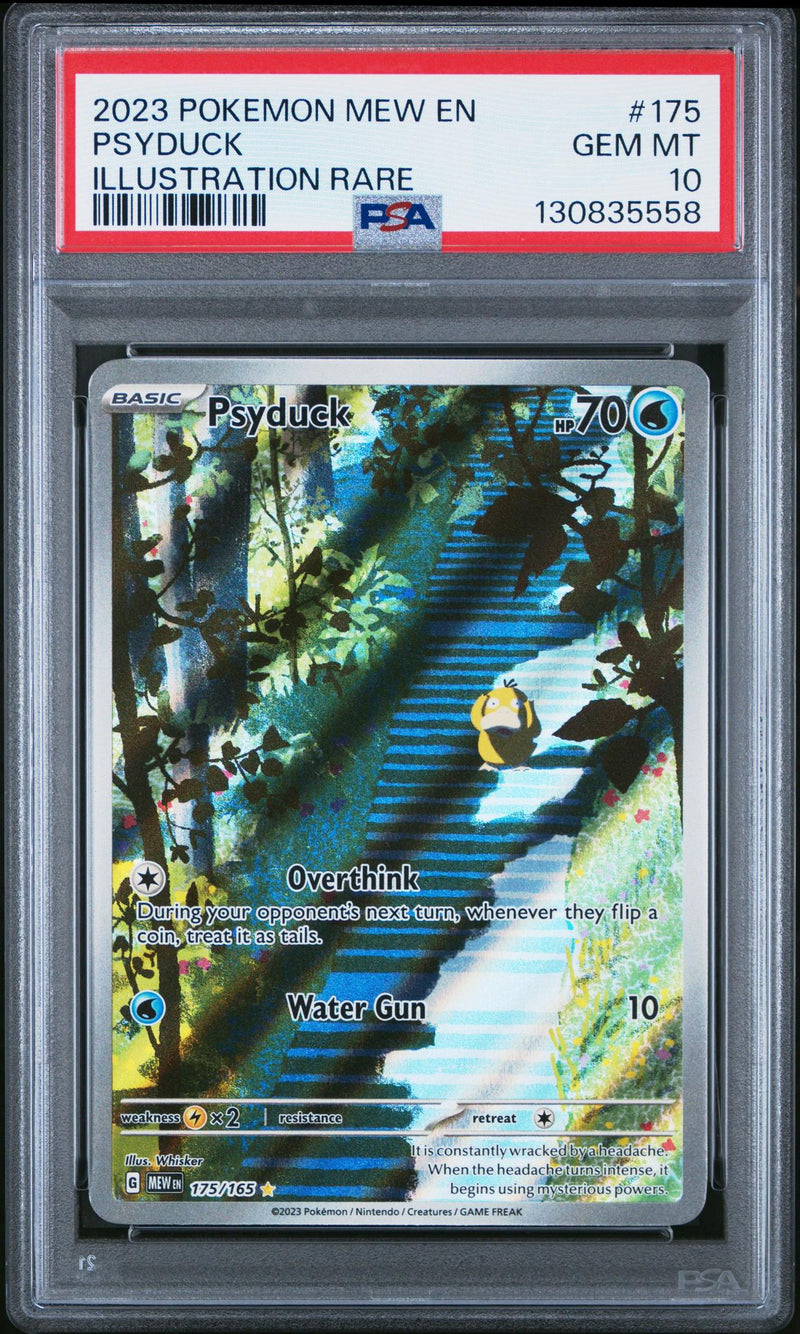Pokémon 2023 Psyduck #175/165 Illustration Rare PSA 10