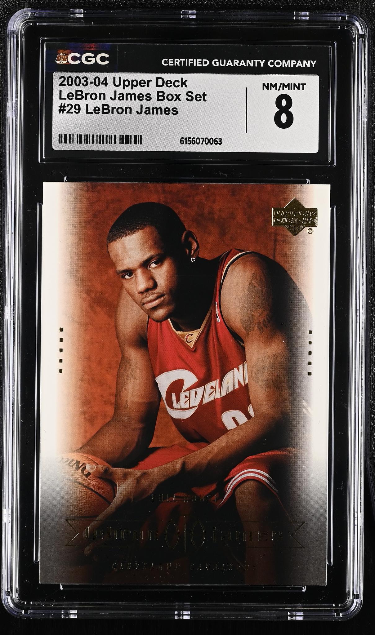2003 Upper Deck #29 LeBron James LeBron James Box Set CGC 8
