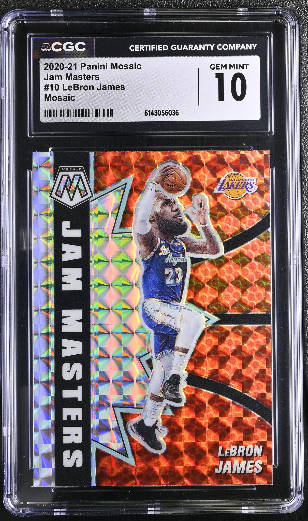 2020 Mosaic #10 LeBron James Jam Masters CGC 10