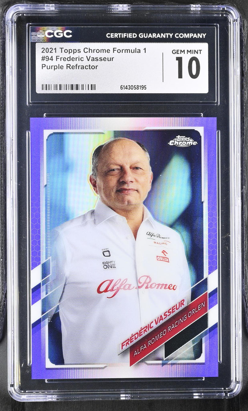 2021 Topps Chrome #94 Frederic Vasseur /399 CGC 10